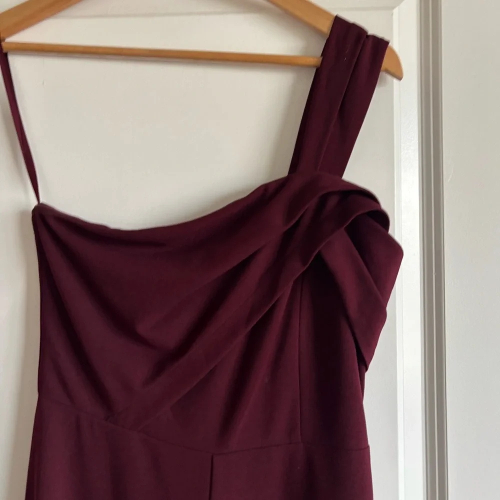 She + Sky Burgundy Romper
